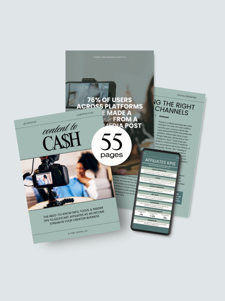 content to ca$h ebook and workbook